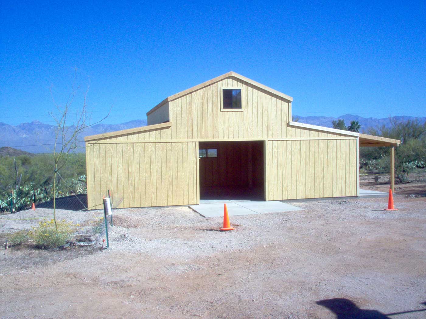 Mission Style Barn and Stables - Symphony Structures, LLC.